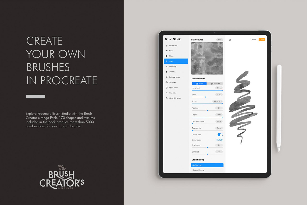 Create your own brushes in Procreate