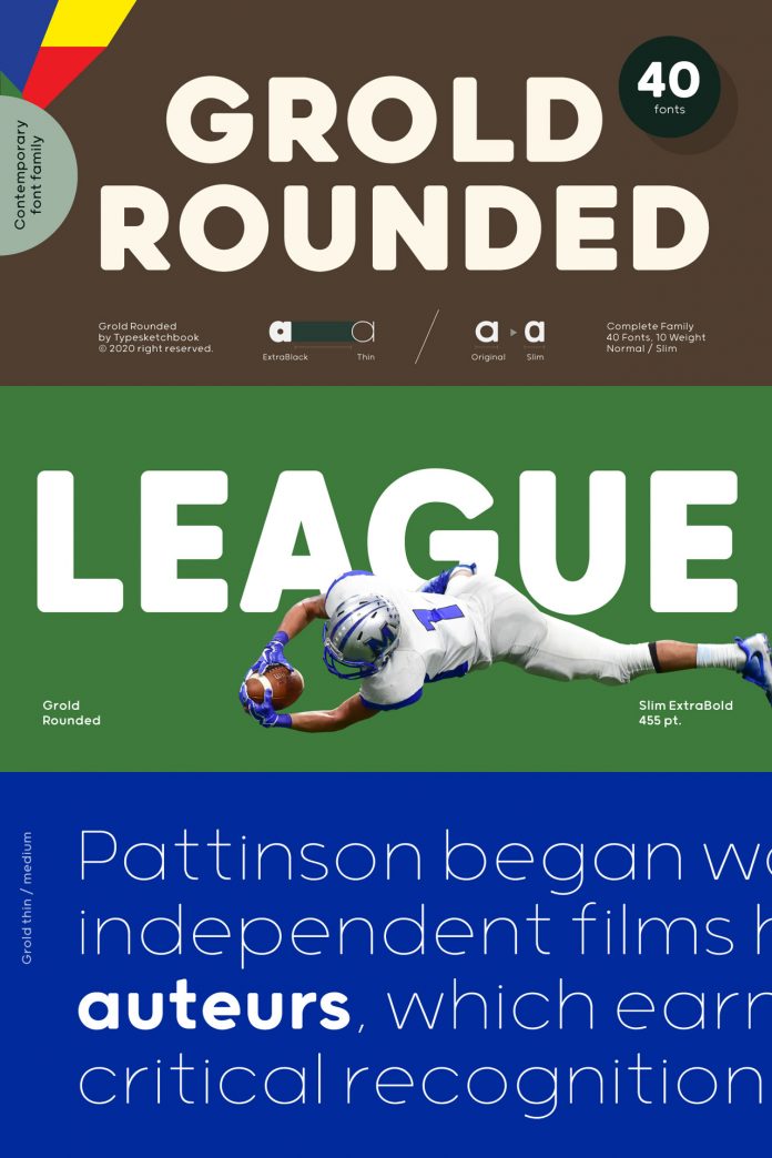 Grold Rounded font family from Typesketchbook.