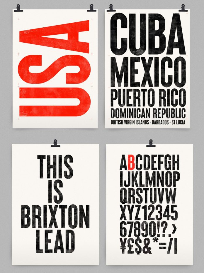 Brixton SVG typeface, a hand-printed font family by Ellen Luff.