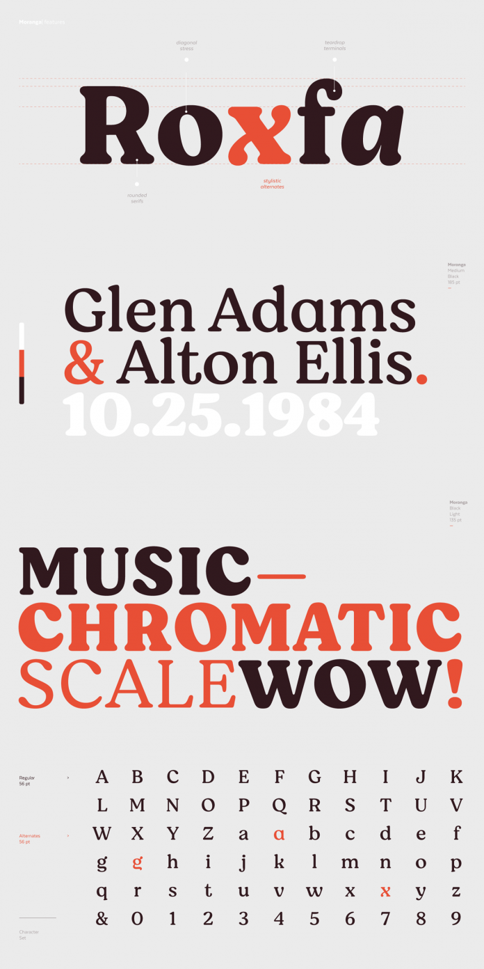 Moranga font family by Latinotype.