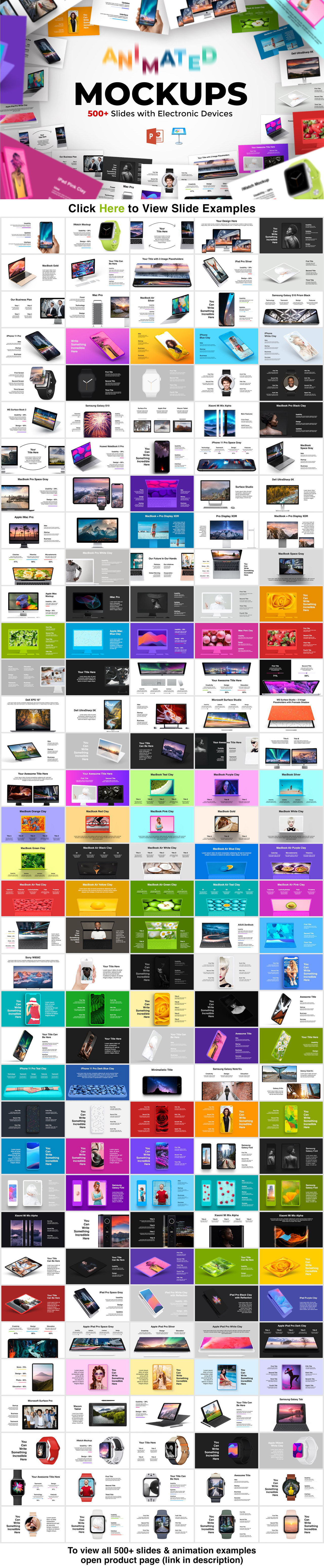 Animated mockups