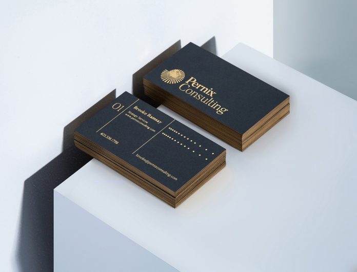 Branding and graphic design including stationery by Monotypo Studio for Pernix Consulting.