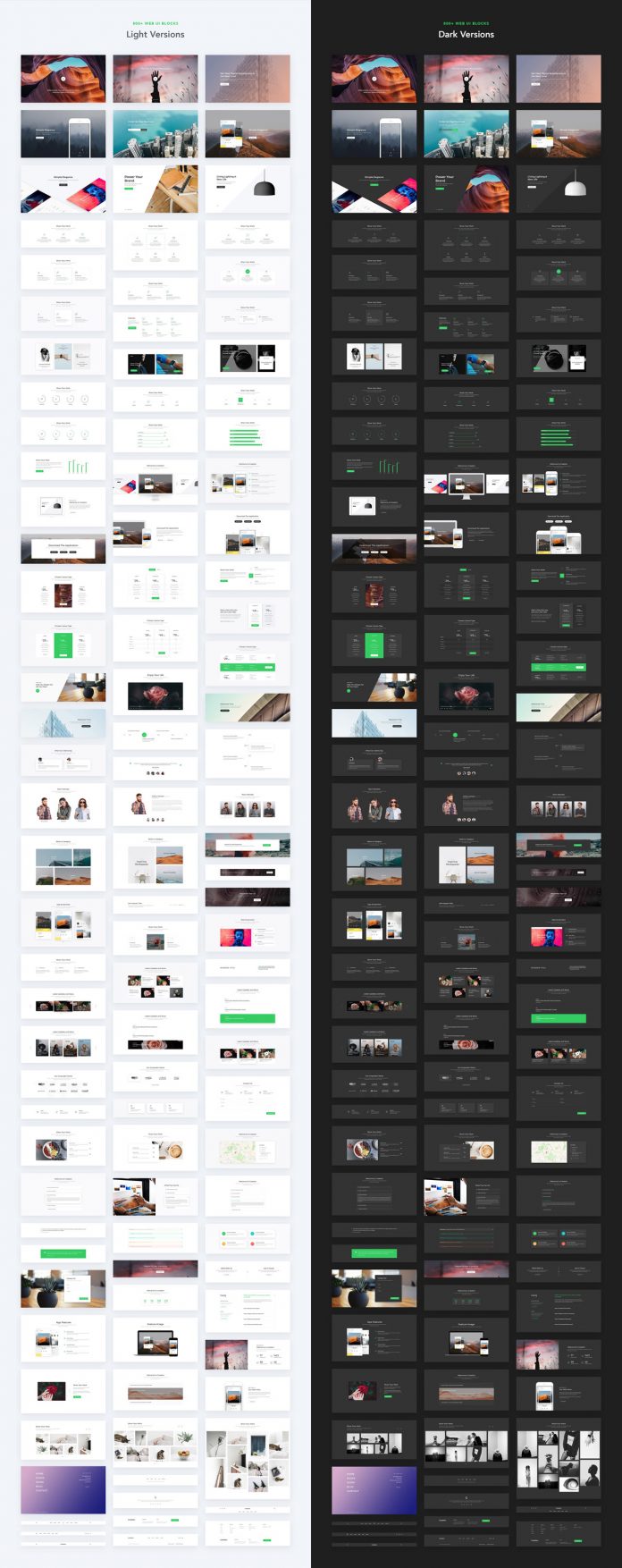 Web UI Creation Kit 1700+ blocks, 250+ pages.