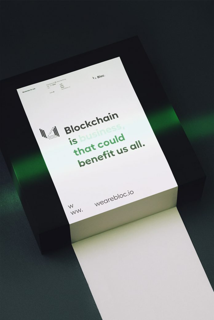 Branding case study by Futura for BLOC, a blockchain studio that designs and develops digital infrastructures.