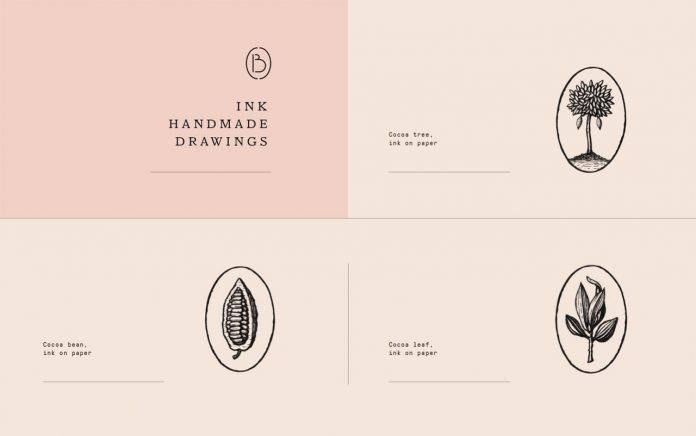 Graphic design and branding by Violaine & Jeremy for Bloom, a chocolate salon based in San Francisco.