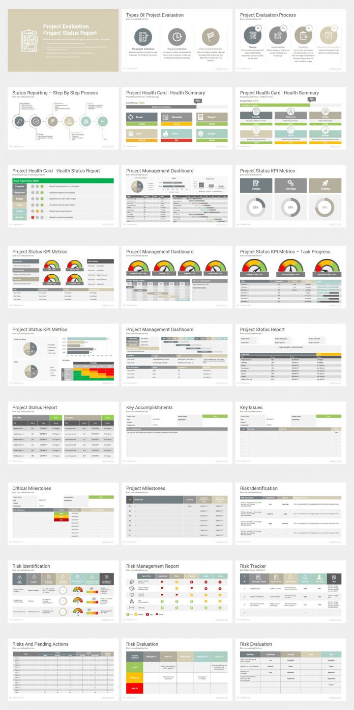 Project proposal Powerpoint template by SlideSalad.