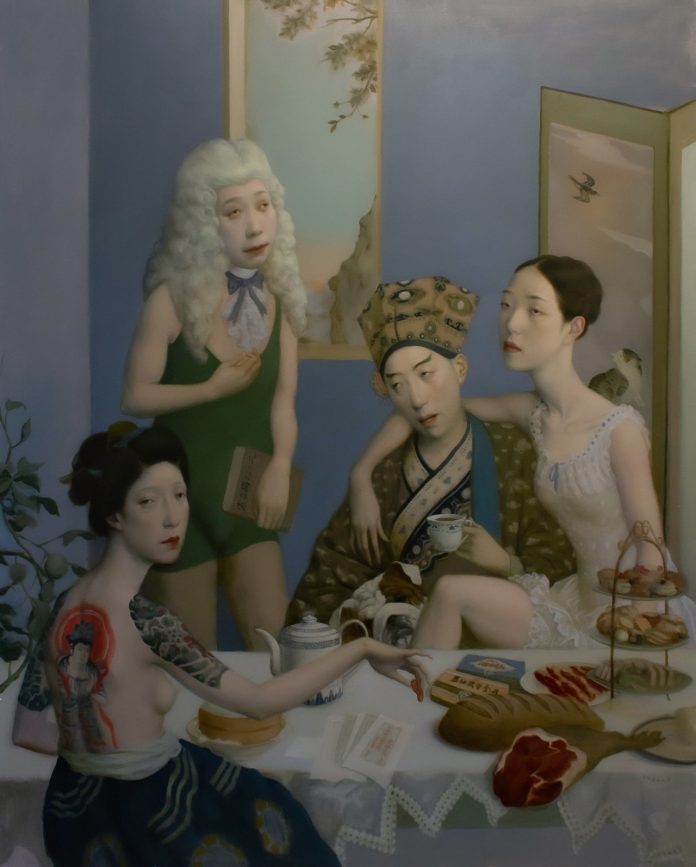 Afternoon Tea (60x48), image © by Jeffrey Chong Wang/Gallery House.