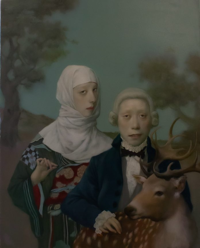 Deer Ghost (30x24), image © by Jeffrey Chong Wang/Gallery House.