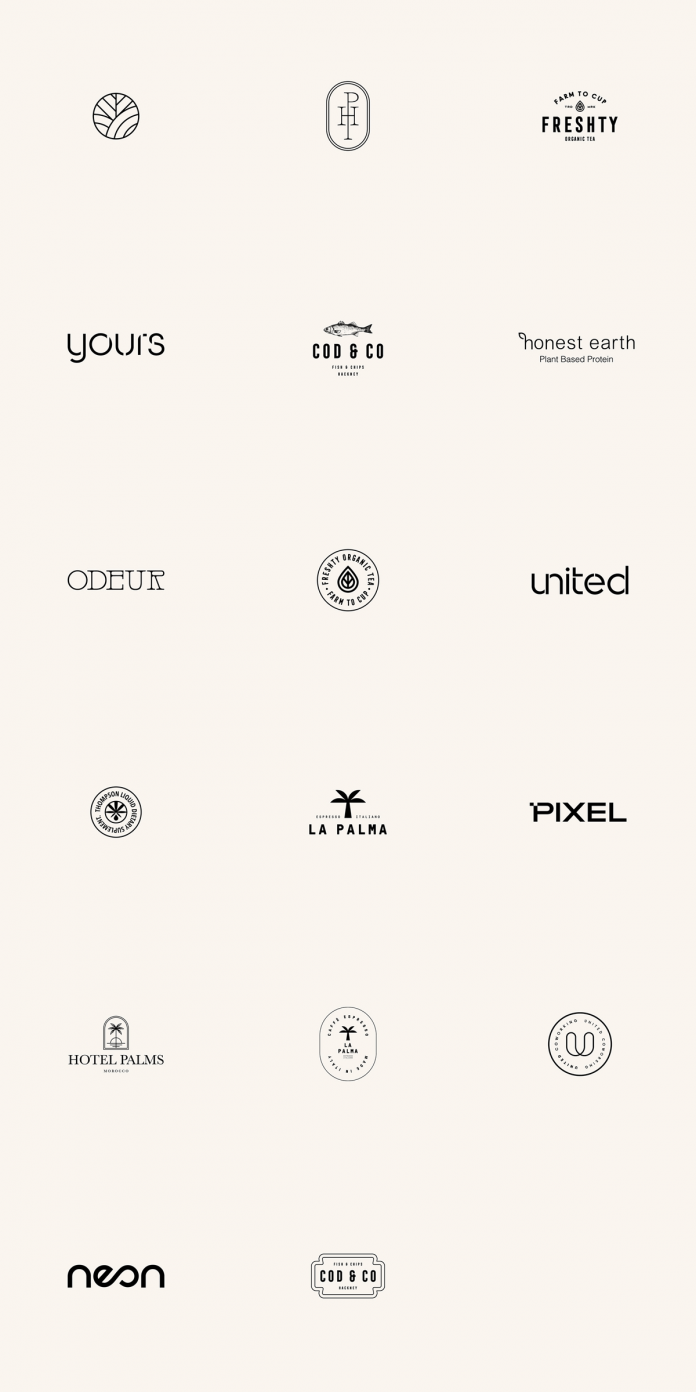 Logo designs from the past two years by MN Branding Studio.