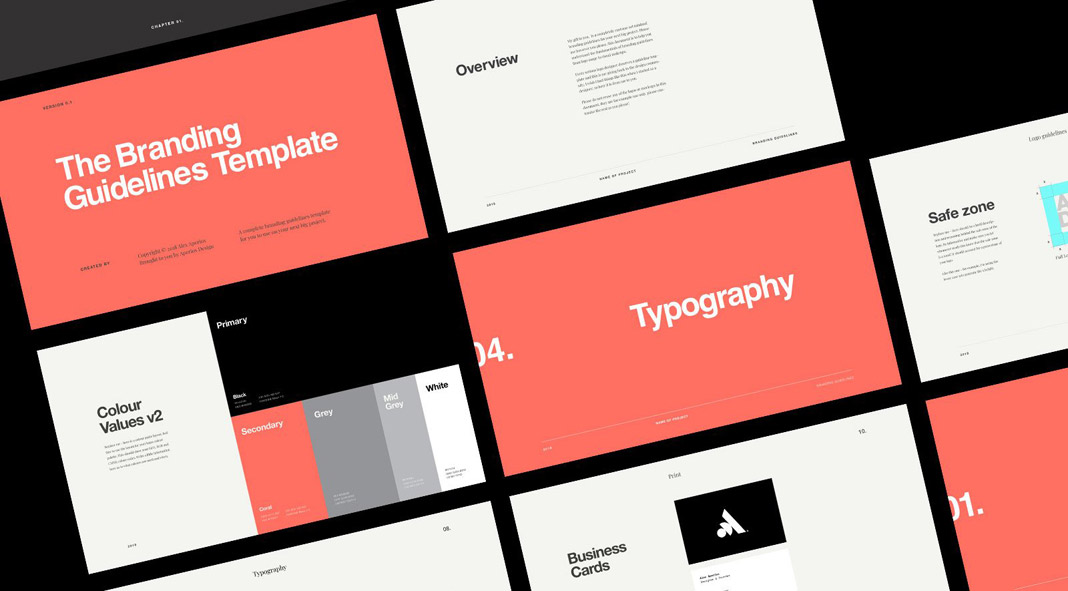 Minimal Brand Guidelines Template by Aperios Design. Minimal Brand Guidelines Template by Aperios Design.
