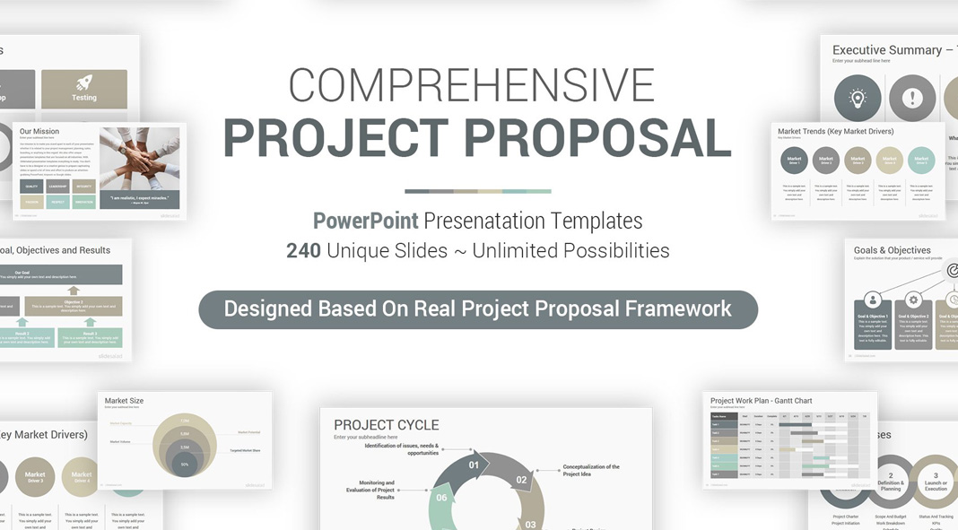 Project proposal Powerpoint template by SlideSalad. Project proposal Powerpoint template by SlideSalad.