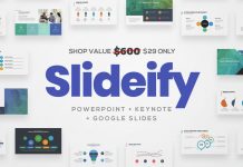 SLIDEIFY Presentation Bundle for Keynote, Powerpoint, and Google Slides.