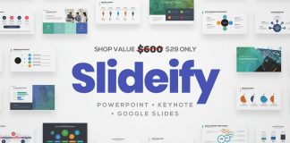 SLIDEIFY Presentation Bundle for Keynote, Powerpoint, and Google Slides.