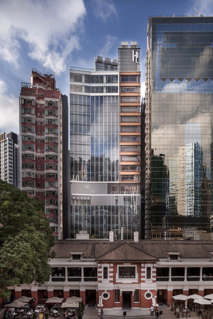 Day View of High Rise Block from Tai Kwun.