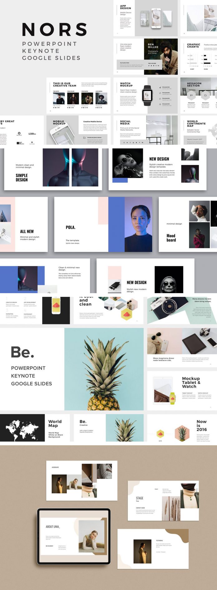 The massive Powerpoint, Keynote, and Google Slides bundle by PixaSquare received a big update.