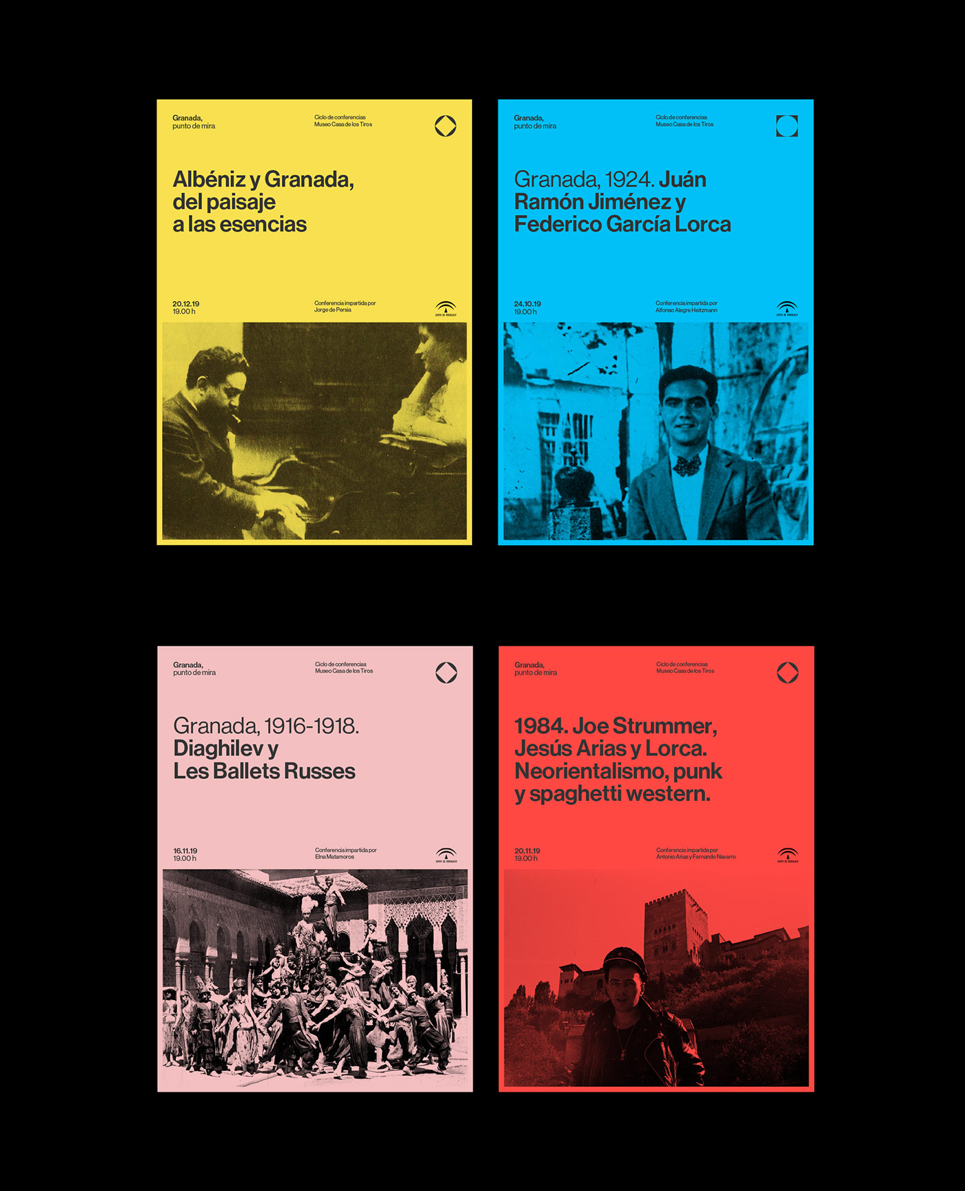 Graphic design by Plácida for Granada, punto de mira.