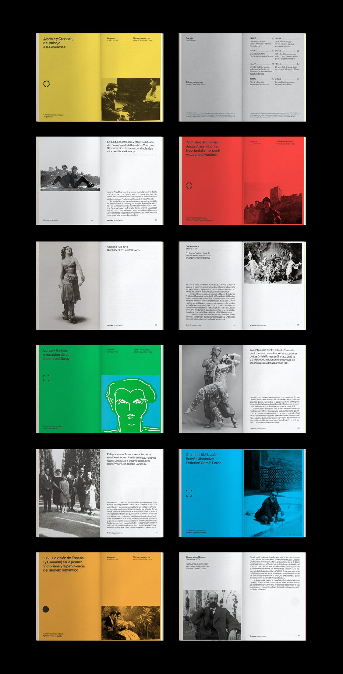 Graphic design by Plácida for Granada, punto de mira.