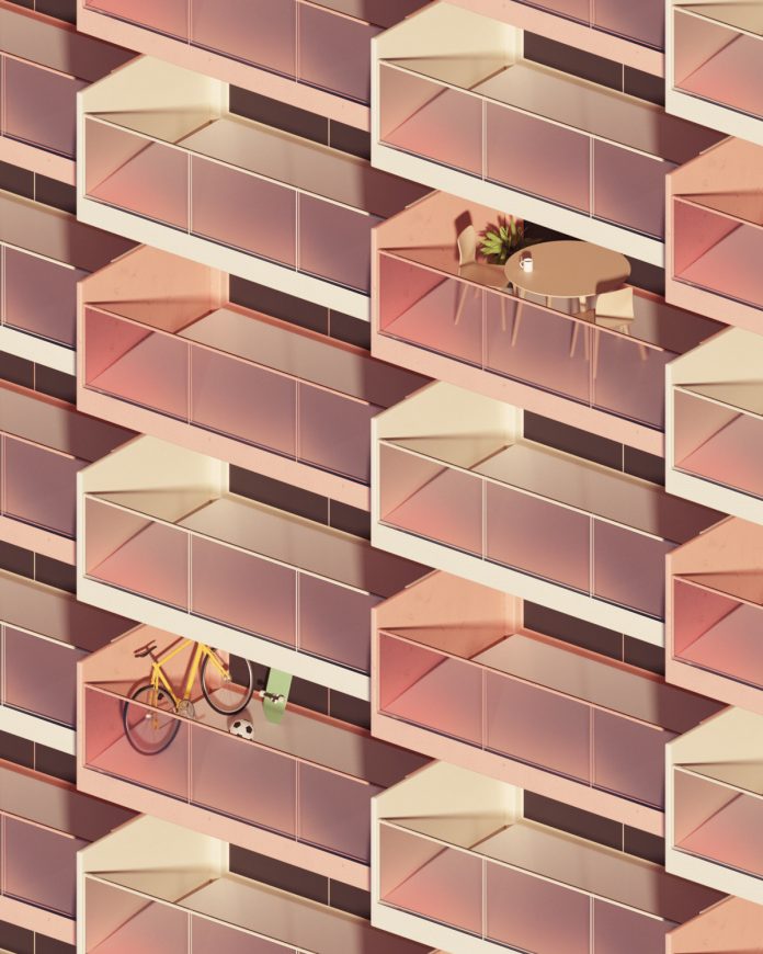Living Spaces: 3D surrealism and architecture visualization by Rafael Eifler.