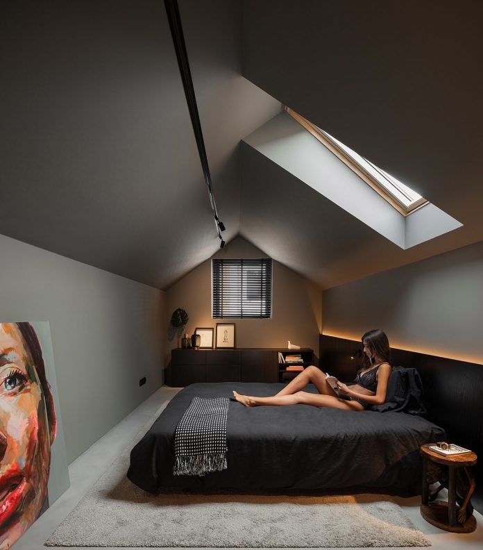 A small house converted into an inhabited work of art.