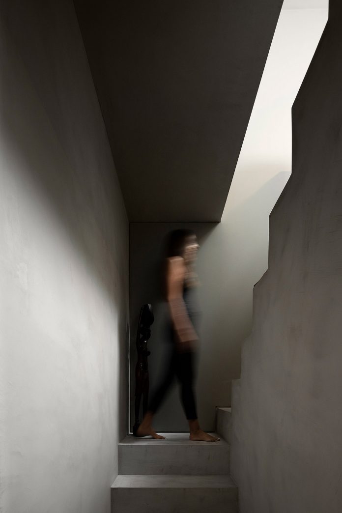 A small house converted into an inhabited work of art.
