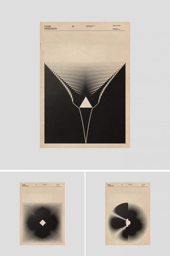 Form research by graphic and type designer Fatih Hardal.