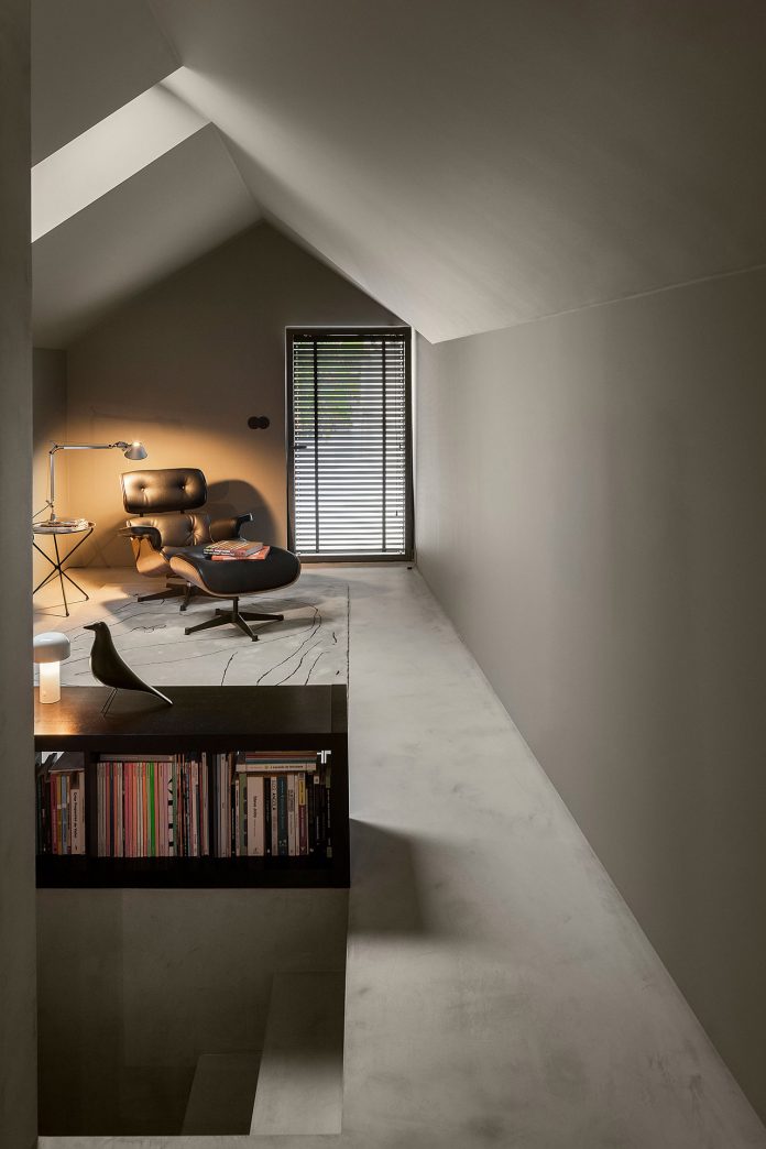 A small house converted into an inhabited work of art.