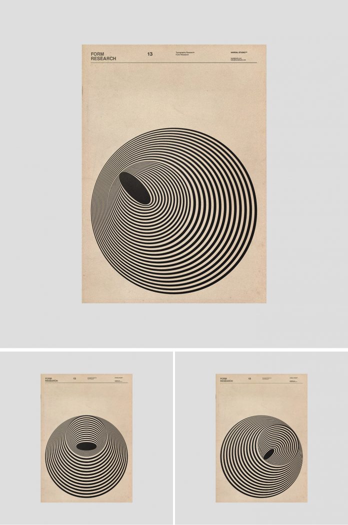 Form research by graphic and type designer Fatih Hardal.