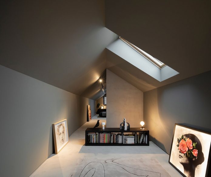 A small house converted into an inhabited work of art.
