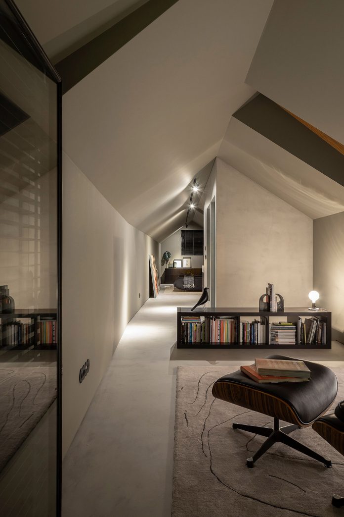 A small house converted into an inhabited work of art.