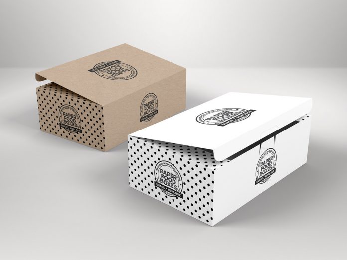 Cardboard boxes with folding lids.