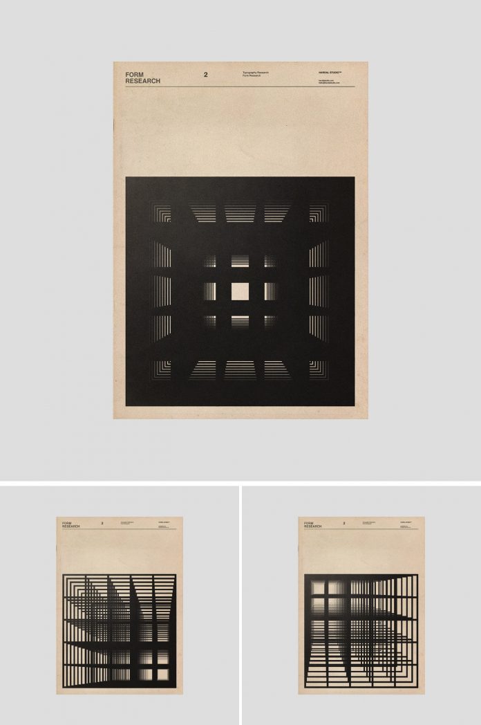 Form research by graphic and type designer Fatih Hardal.