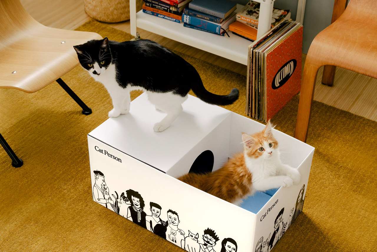 Cat Person unboxing experience by graphic design and branding studio SLATE.