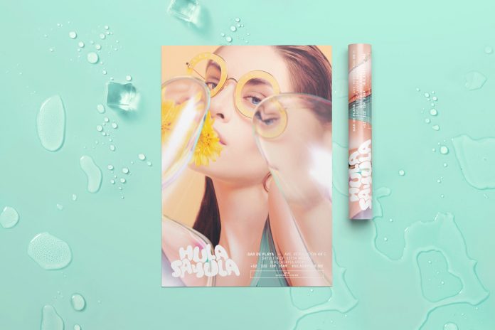 Branding by graphic design studio Futura for Hula Sayula, a beach bar in the village of Sayulita, Mexico.