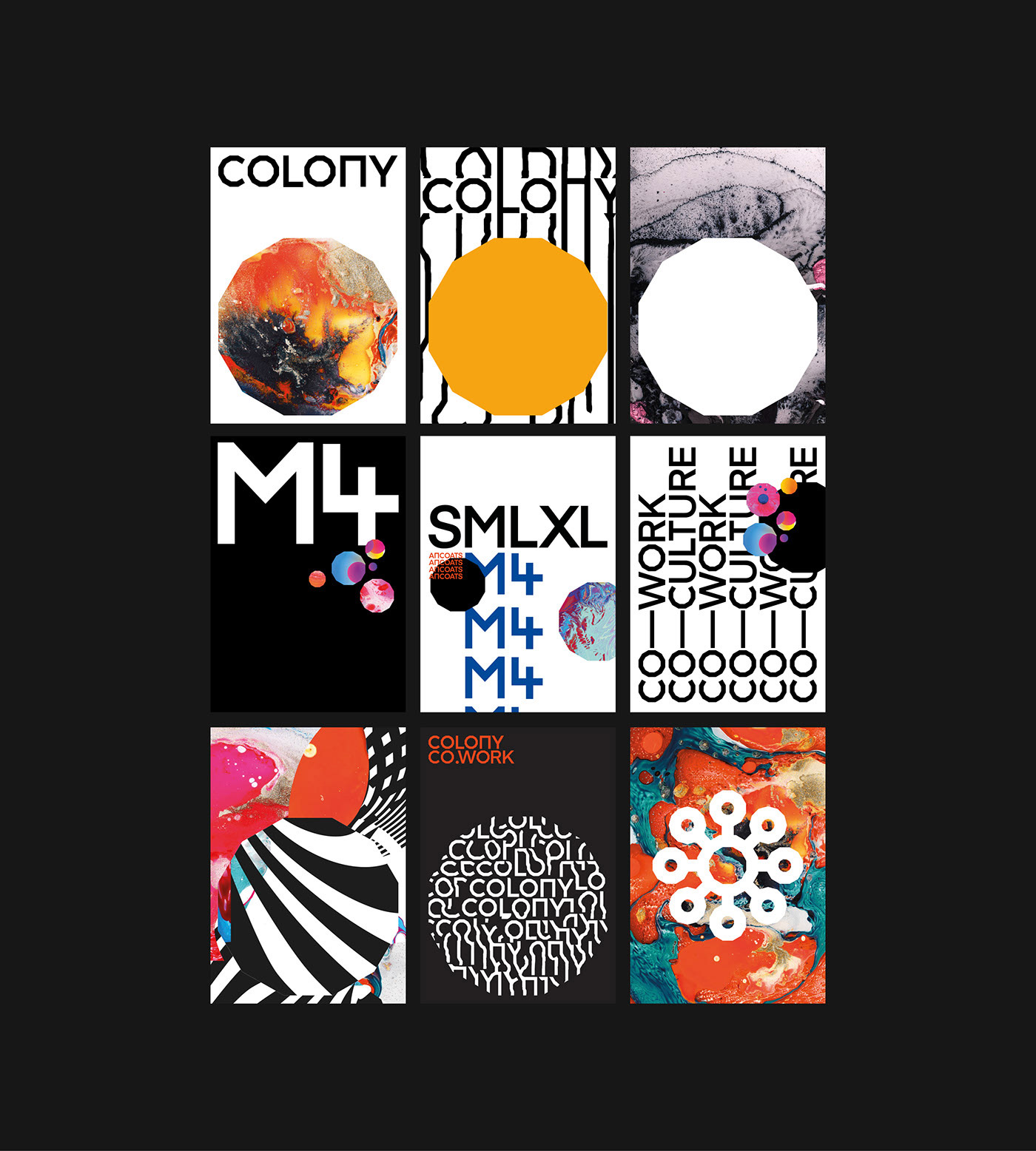 COLONY — Brand Identity & Implementation by Steven Waring and Martin James Power