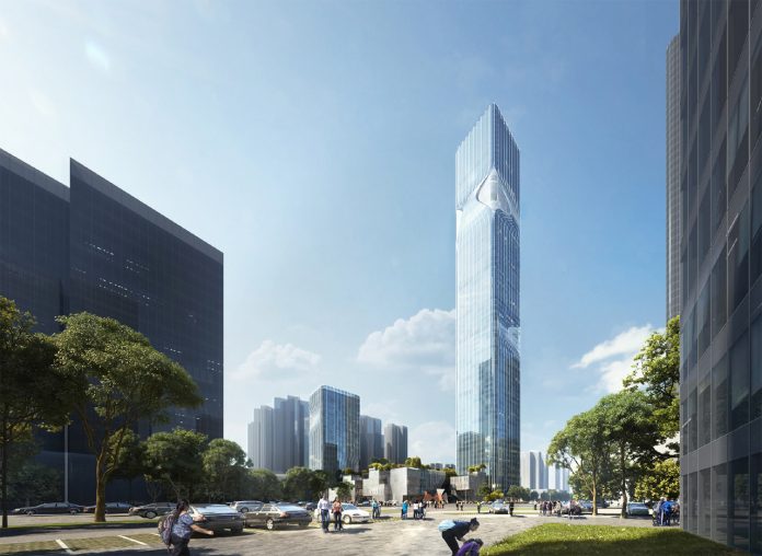 New Pingshan Eye in Shenzhen, China designed by architecture studio RMJM Shenzhen.