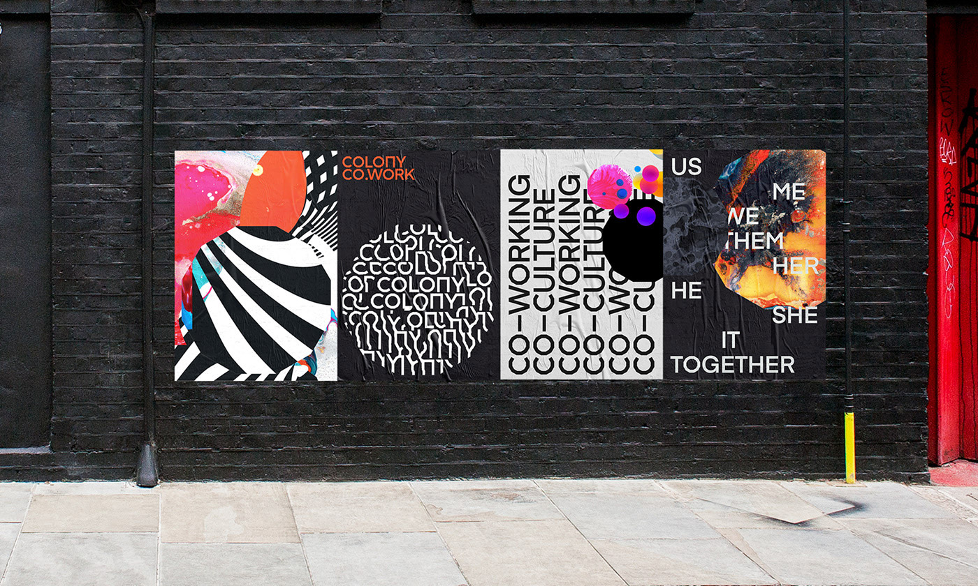 COLONY — Brand Identity & Implementation by Steven Waring and Martin James Power