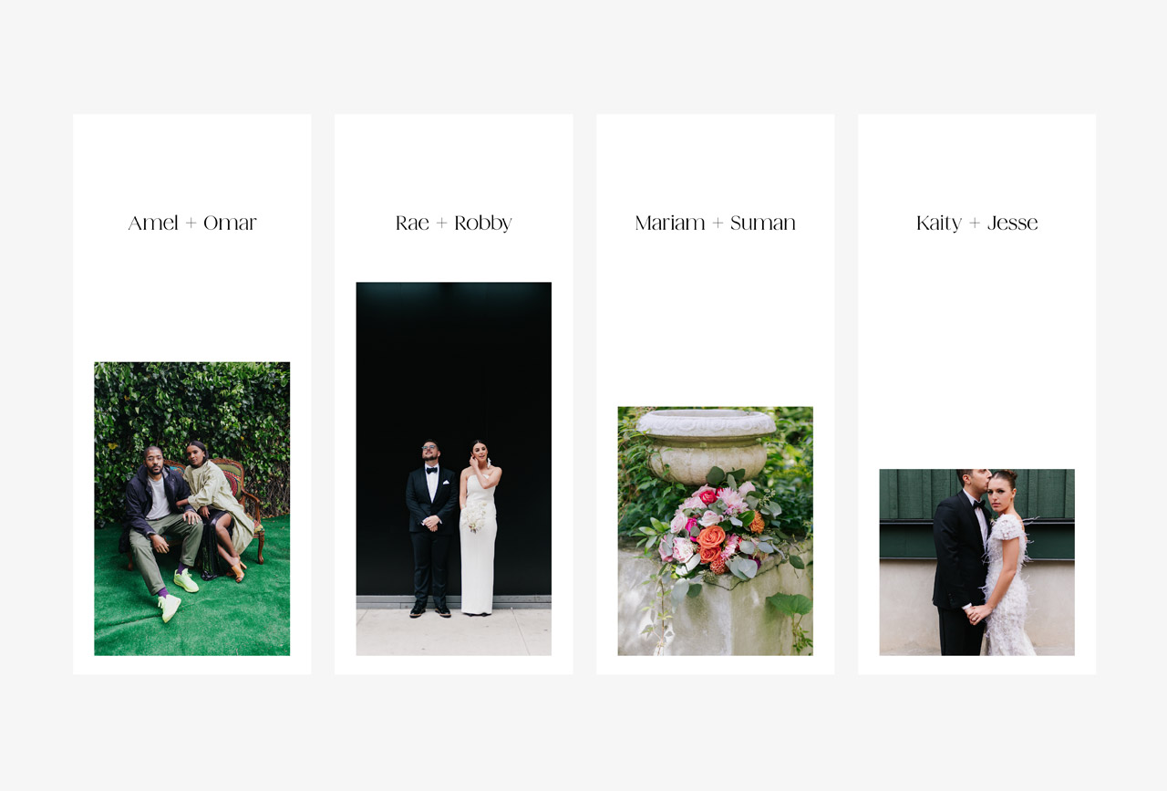 Brand identity design by fagerström for Cérémonie, a Toronto-based wedding photography studio.
