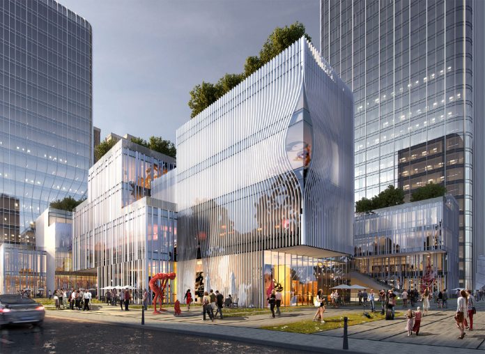 New Pingshan Eye in Shenzhen, China designed by architecture studio RMJM Shenzhen.