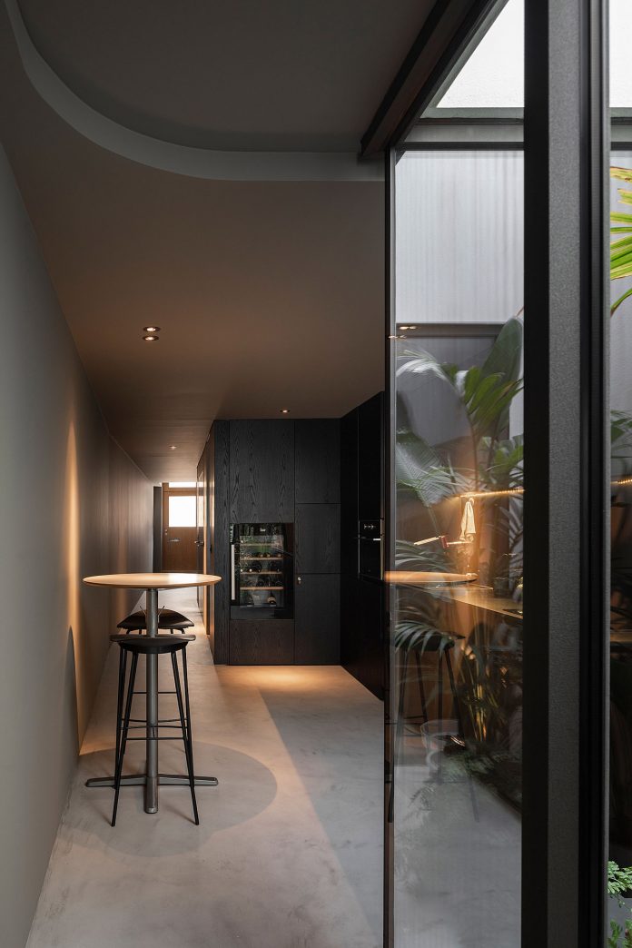 A small house converted into an inhabited work of art.
