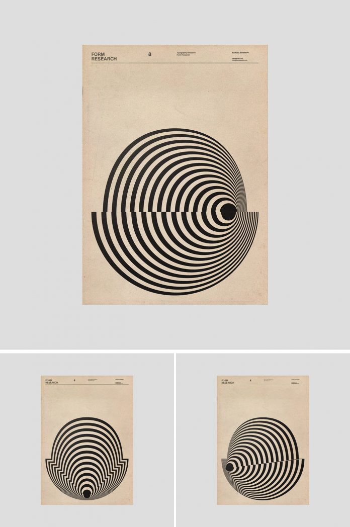 Form research by graphic and type designer Fatih Hardal.