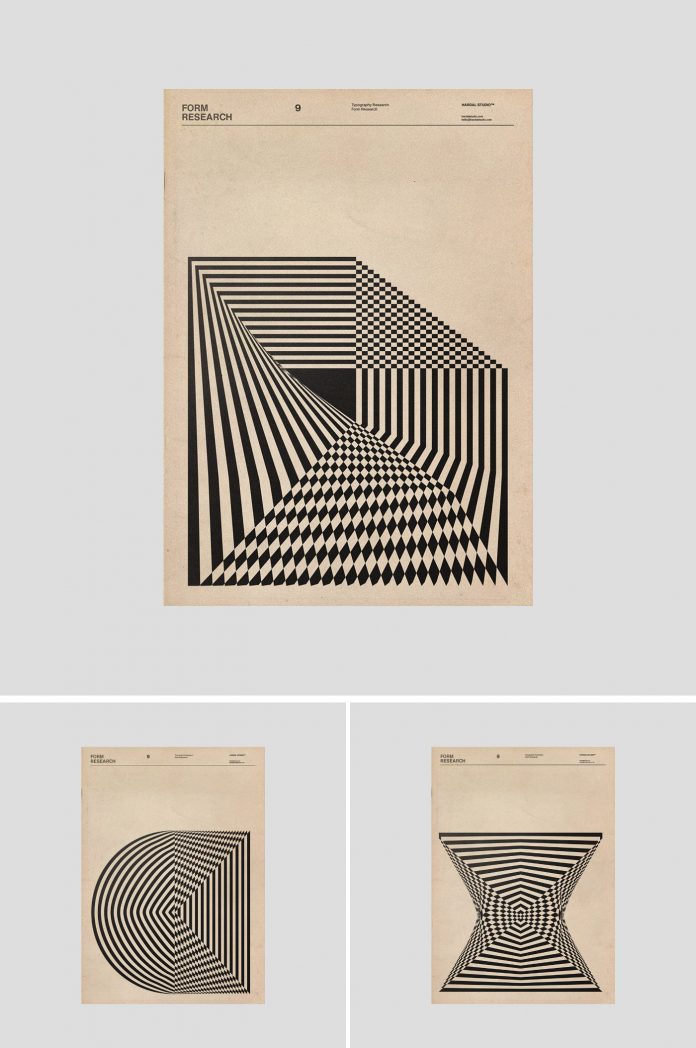 Form research by graphic and type designer Fatih Hardal.