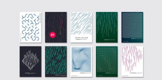 Abstract geometric vector graphic design templates by Archiwiz.