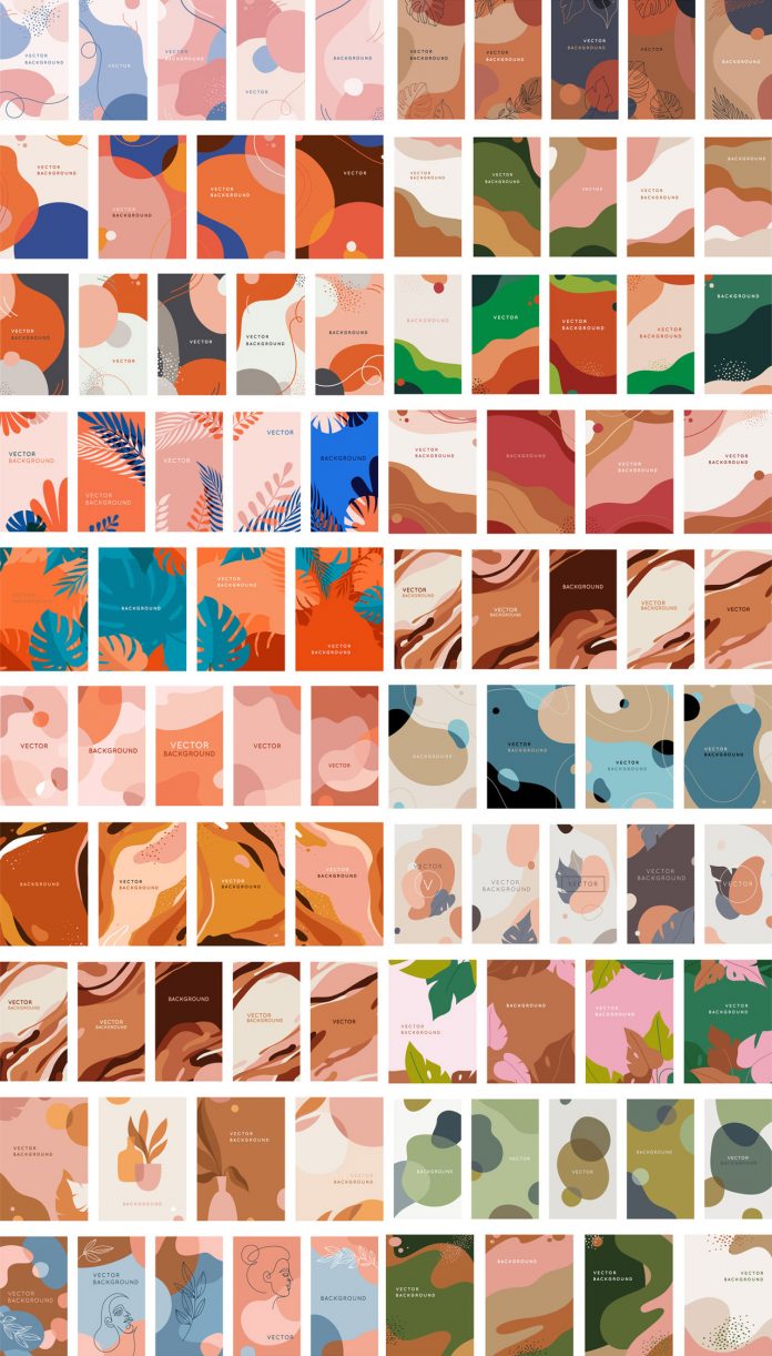 Abstract vector graphics in a modern artistic style.