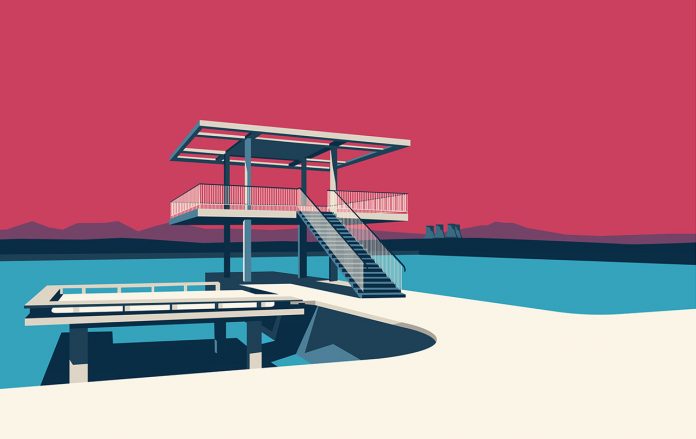 Soviet Modernist Architecture in Armenia Series illustrated by Nvard Yerkanian.