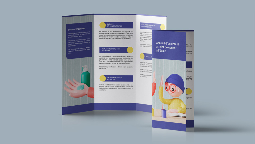 Children's communication design by Get it Studio for Swiss Cancer Associations.