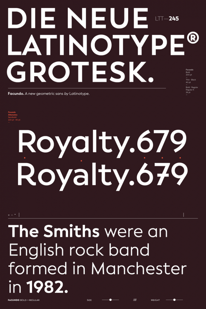 Facundo font family by Latinotype.