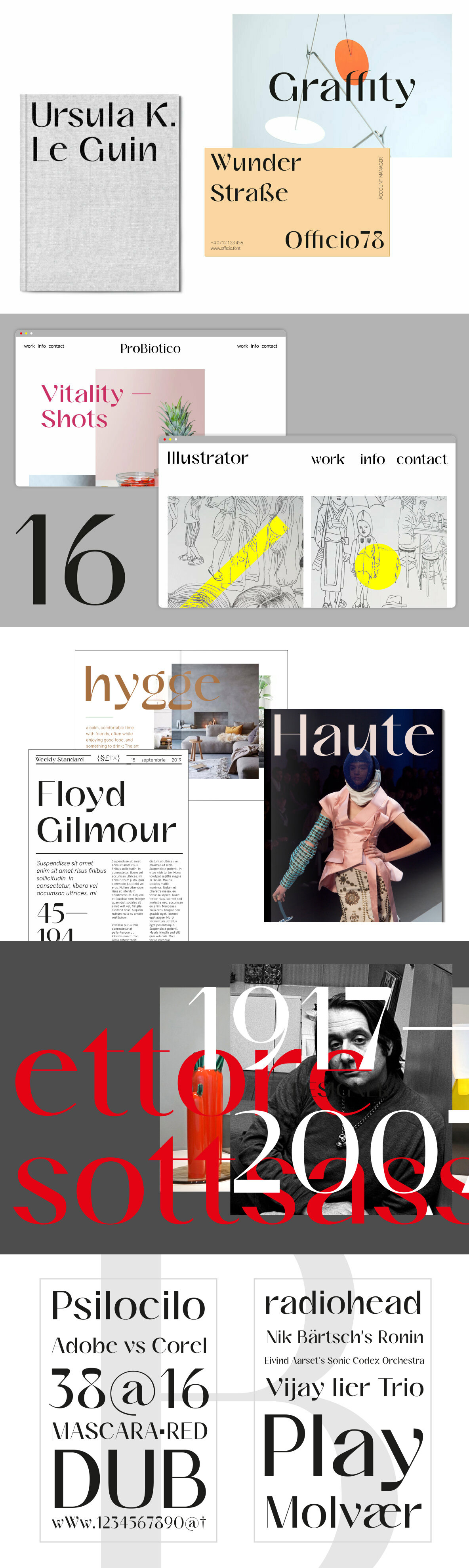 Glysa typeface by font designer Victor Bartis.