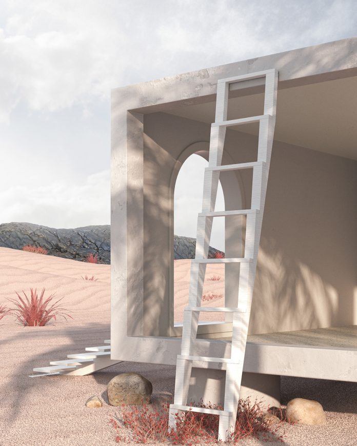 'Stairs' is an Escher-inspired series of architectural 3D renderings by Murat Yıldırım.