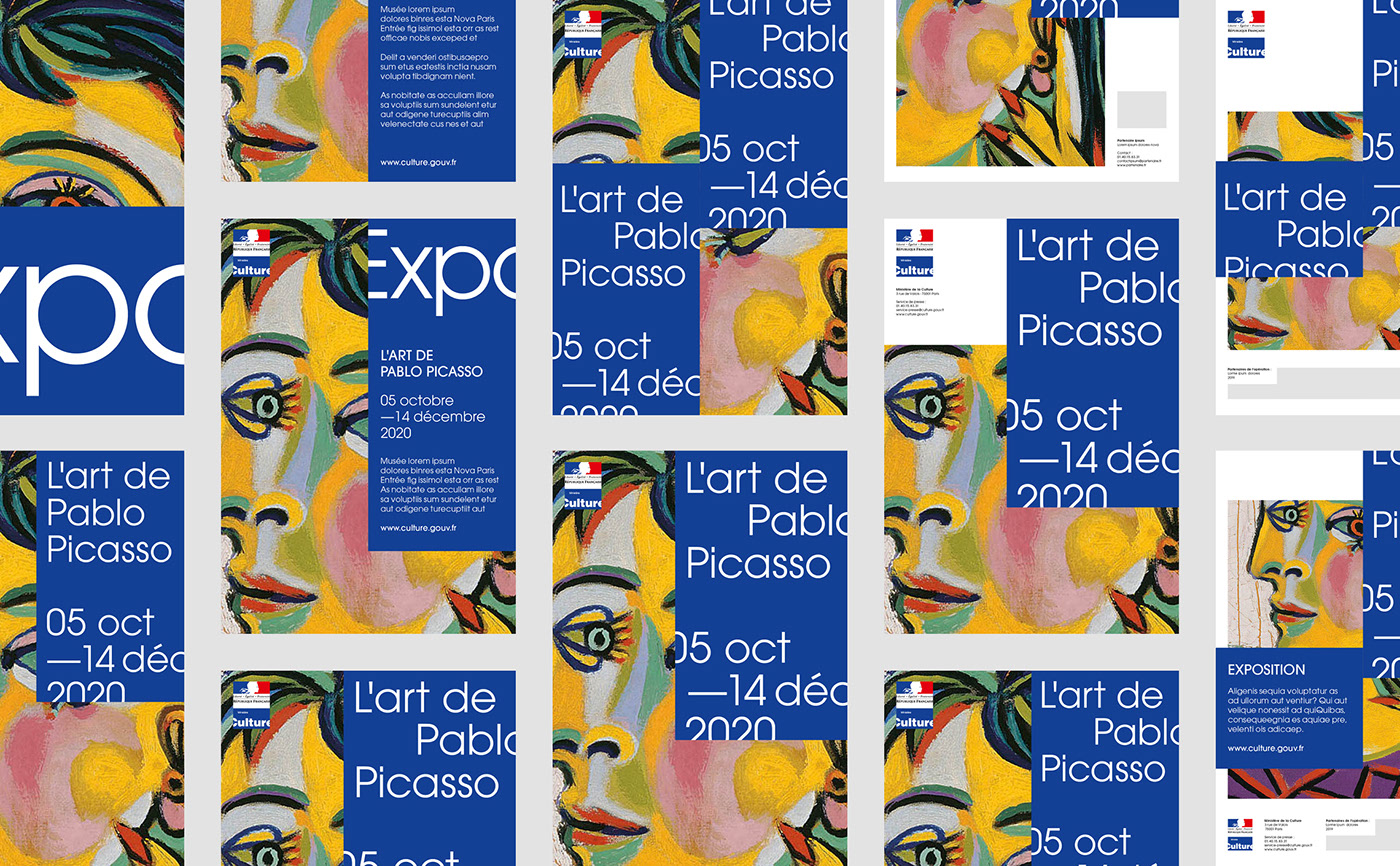 Visual identity design by Graphéine for French Ministry of Culture.