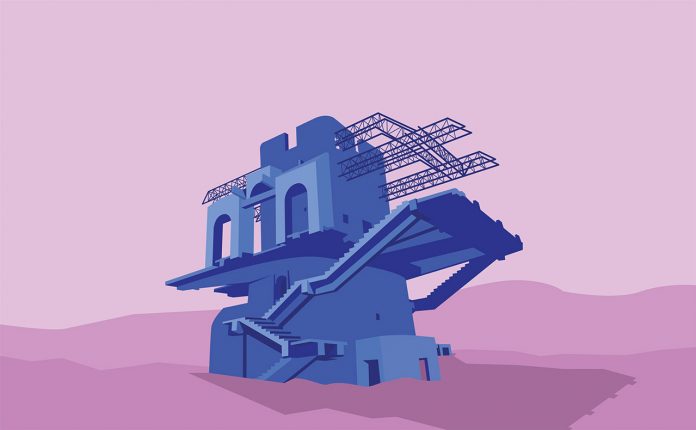 Soviet Modernist Architecture in Armenia Series illustrated by Nvard Yerkanian.